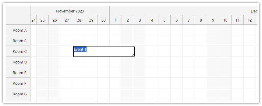 Inline Editing of JavaScript Scheduler Events