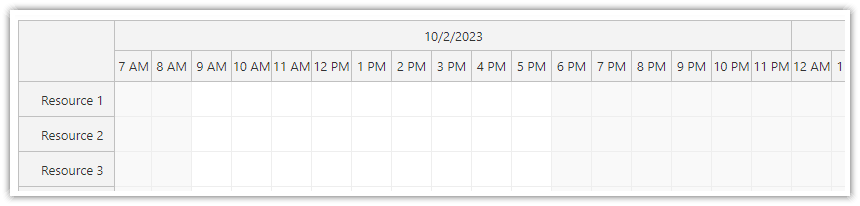 JavaScript Scheduler Scale Hours