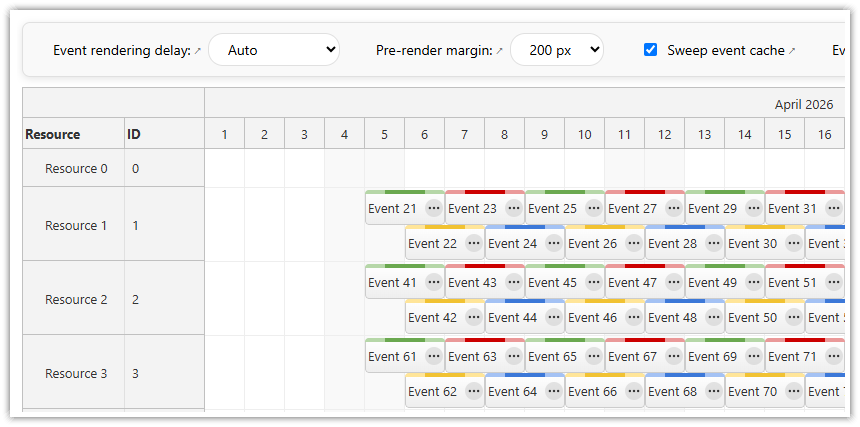 JavaScript Scheduler - Progressive Event Rendering JavaScript Scheduler - Progressive Event Rendering