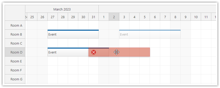 JavaScript Scheduler Prevent Event Overlaps during Drag and Drop