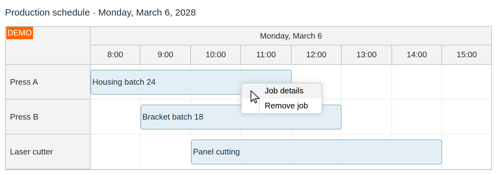 scheduler context menu 2028