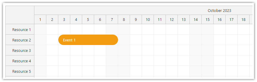 JavaScript Scheduler Event Customization - CSS Class