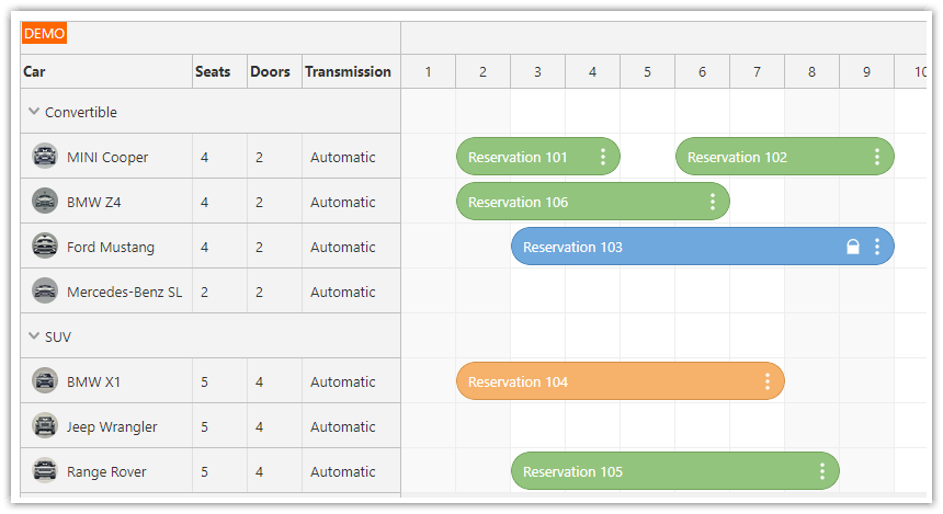 React Scheduler Component | DayPilot Documentation - Scheduling ...