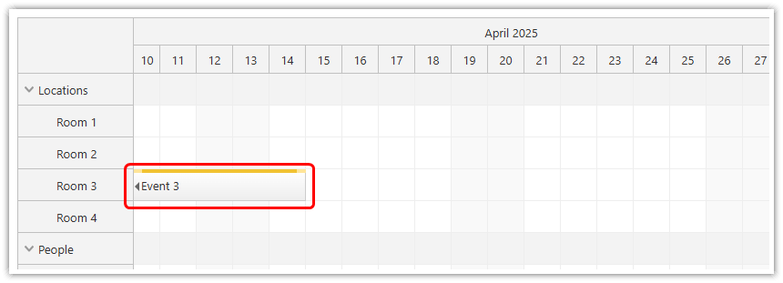 JavaScript Scheduler with Floating Events Enabled