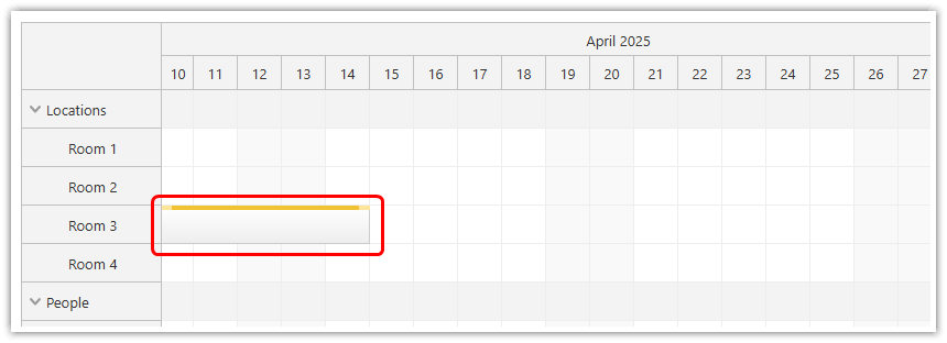 JavaScript Scheduler with Floating Events Disabled